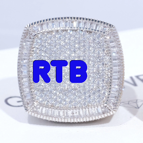 CUSTOM LETTER 3D ICED RING