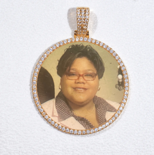 MEDIUM 3D CIRCLE CUSTOM PICTURE PENDANT