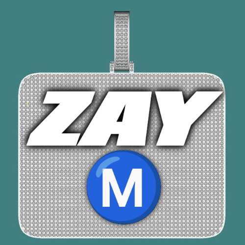CUSTOM LETTER NECKLACE 3D BIG SQUARE