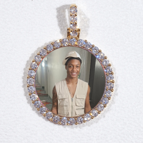 3D CIRCLE CUSTOM PICTURE PENDANT SMALL SIZE