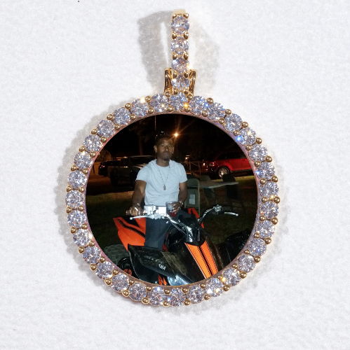 3D CIRCLE CUSTOM PICTURE PENDANT SMALL SIZE
