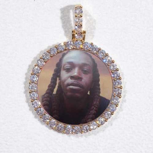 3D CIRCLE CUSTOM PICTURE PENDANT SMALL SIZE