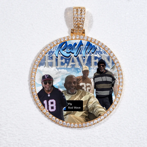 MEDIUM 3D CIRCLE CUSTOM PICTURE PENDANT
