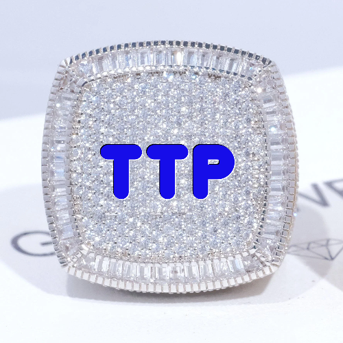 CUSTOM LETTER 3D ICED RING