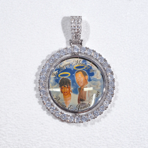 3D Spinning 2-Faced Custom Picture Pendant