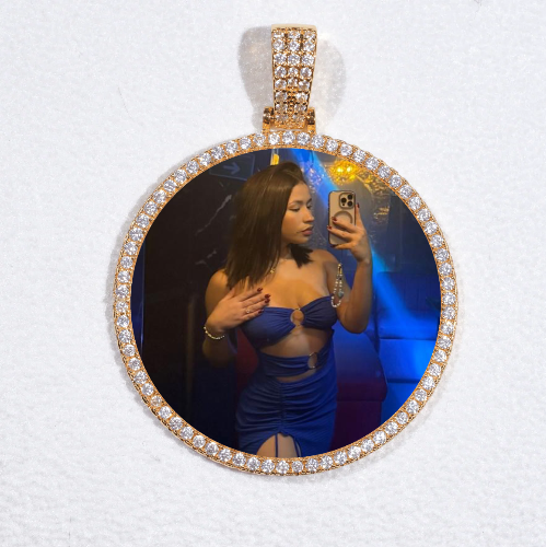 MEDIUM 3D CIRCLE CUSTOM PICTURE PENDANT