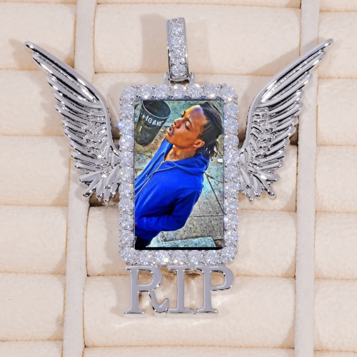 RIP WING 3D CUSTOM PICTURE PENDANT