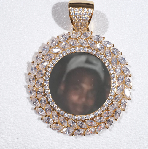Large 3D Wheat Ear Custom Picture Pendant