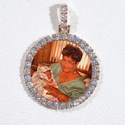 3D CIRCLE CUSTOM PICTURE PENDANT SMALL SIZE