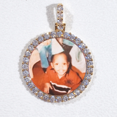 3D CIRCLE CUSTOM PICTURE PENDANT SMALL SIZE