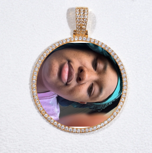 MEDIUM 3D CIRCLE CUSTOM PICTURE PENDANT