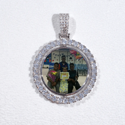 3D Spinning 2-Faced Custom Picture Pendant