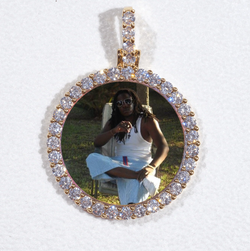 3D CIRCLE CUSTOM PICTURE PENDANT SMALL SIZE