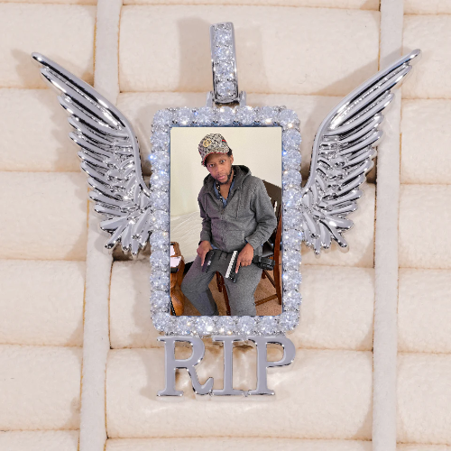 RIP WING 3D CUSTOM PICTURE PENDANT