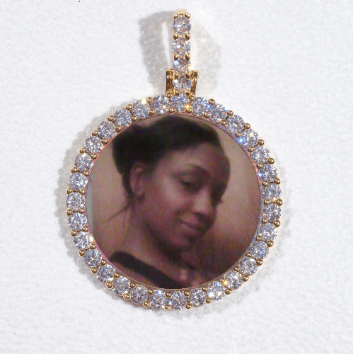 3D CIRCLE CUSTOM PICTURE PENDANT SMALL SIZE