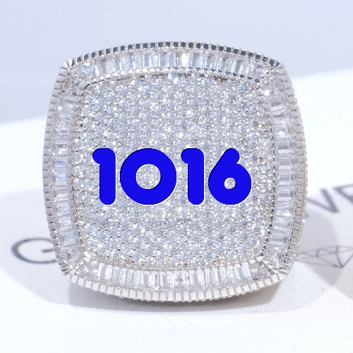 CUSTOM LETTER 3D ICED RING
