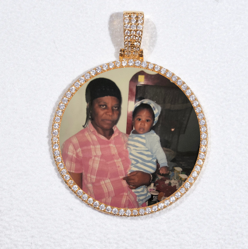 MEDIUM 3D CIRCLE CUSTOM PICTURE PENDANT