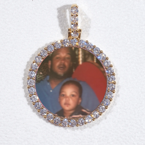 3D CIRCLE CUSTOM PICTURE PENDANT SMALL SIZE