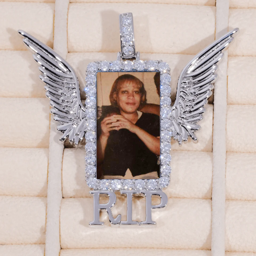 RIP WING 3D CUSTOM PICTURE PENDANT