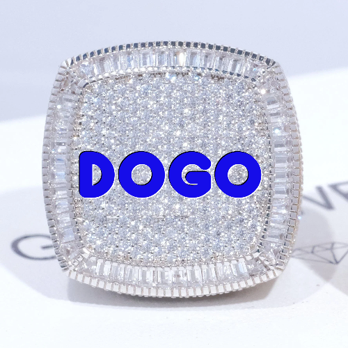 CUSTOM LETTER 3D ICED RING