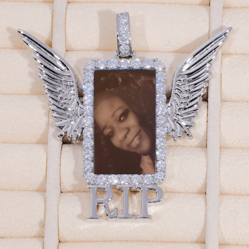 RIP WING 3D CUSTOM PICTURE PENDANT