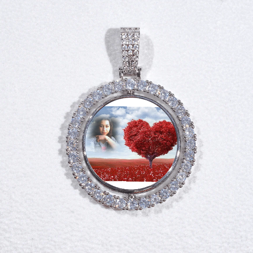 3D Spinning 2-Faced Custom Picture Pendant