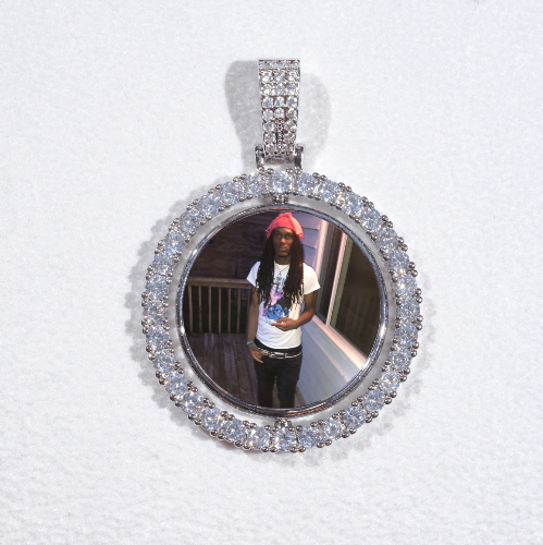 3D Spinning 2-Faced Custom Picture Pendant