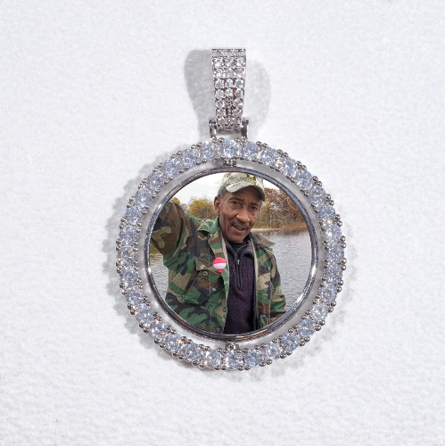 3D Spinning 2-Faced Custom Picture Pendant