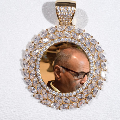 Large 3D Wheat Ear Custom Picture Pendant