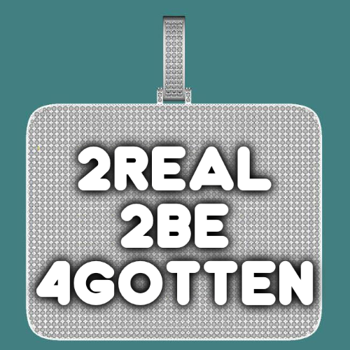 CUSTOM LETTER NECKLACE 3D BIG SQUARE