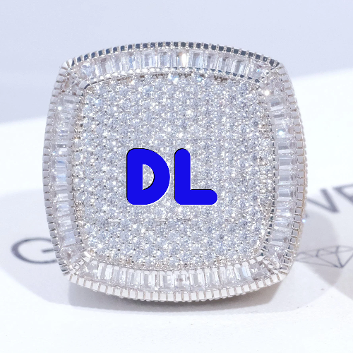 CUSTOM LETTER 3D ICED RING