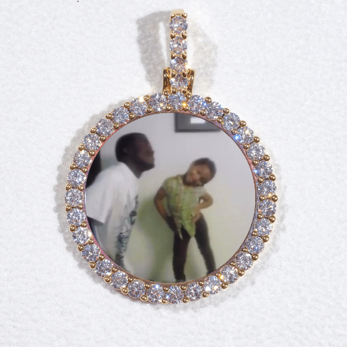 3D CIRCLE CUSTOM PICTURE PENDANT SMALL SIZE