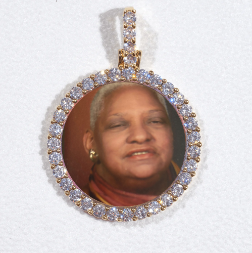 3D CIRCLE CUSTOM PICTURE PENDANT SMALL SIZE