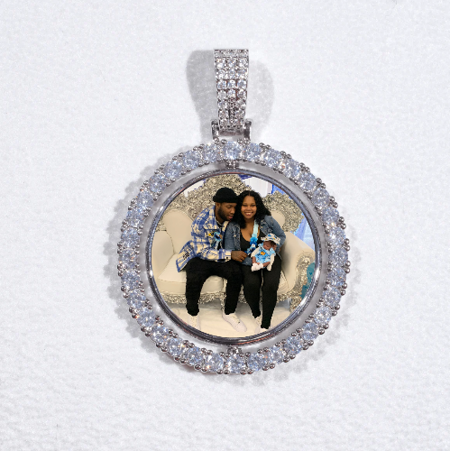 3D Spinning 2-Faced Custom Picture Pendant
