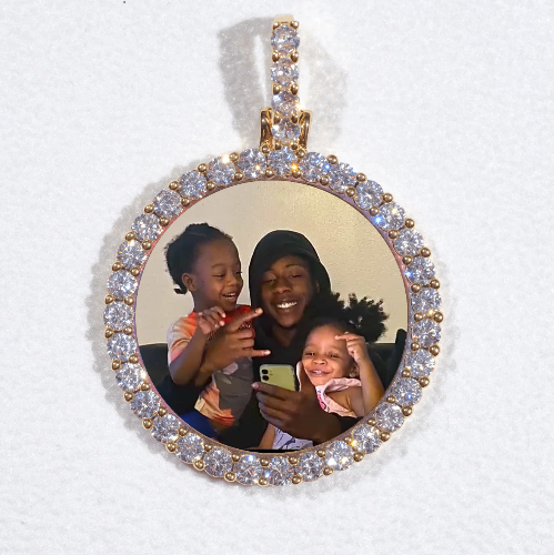 3D CIRCLE CUSTOM PICTURE PENDANT SMALL SIZE