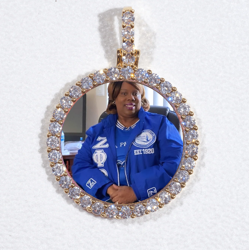 3D CIRCLE CUSTOM PICTURE PENDANT SMALL SIZE