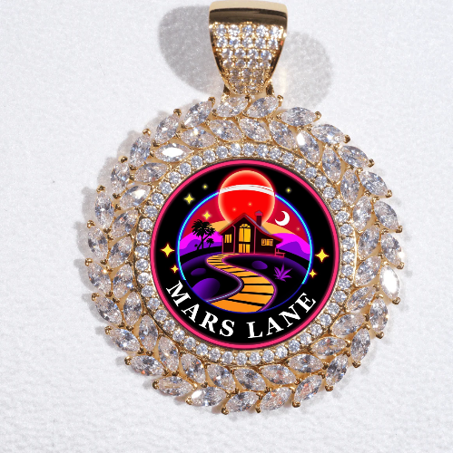 Large 3D Wheat Ear Custom Picture Pendant