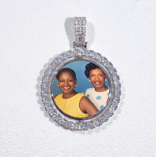 3D Spinning 2-Faced Custom Picture Pendant
