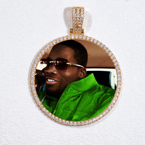 MEDIUM 3D CIRCLE CUSTOM PICTURE PENDANT