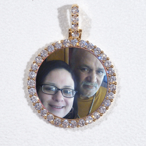 3D CIRCLE CUSTOM PICTURE PENDANT SMALL SIZE