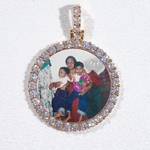 3D CIRCLE CUSTOM PICTURE PENDANT SMALL SIZE