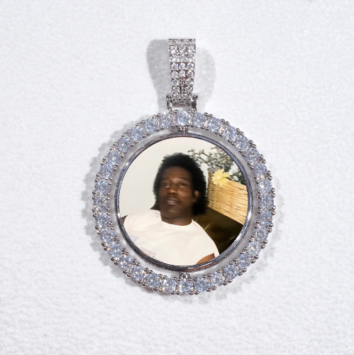 3D Spinning 2-Faced Custom Picture Pendant