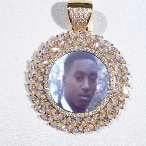 Large 3D Wheat Ear Custom Picture Pendant