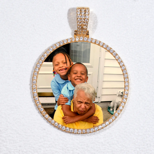 MEDIUM 3D CIRCLE CUSTOM PICTURE PENDANT