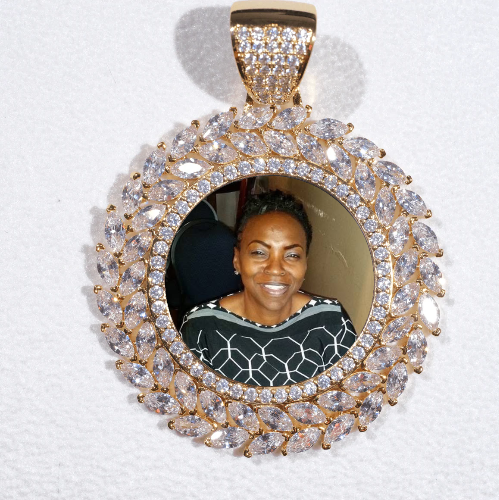 Large 3D Wheat Ear Custom Picture Pendant