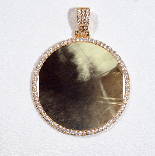 MEDIUM 3D CIRCLE CUSTOM PICTURE PENDANT