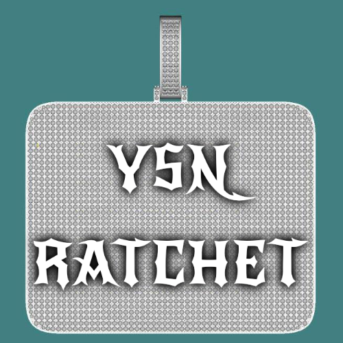 CUSTOM LETTER NECKLACE 3D BIG SQUARE