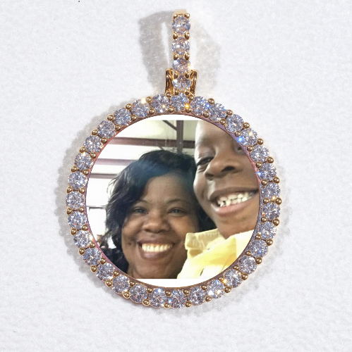 3D CIRCLE CUSTOM PICTURE PENDANT SMALL SIZE