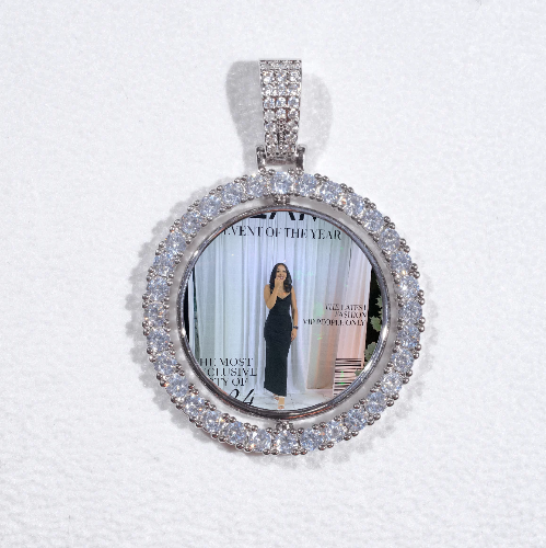 3D Spinning 2-Faced Custom Picture Pendant