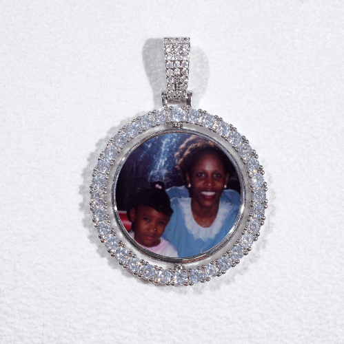 3D Spinning 2-Faced Custom Picture Pendant